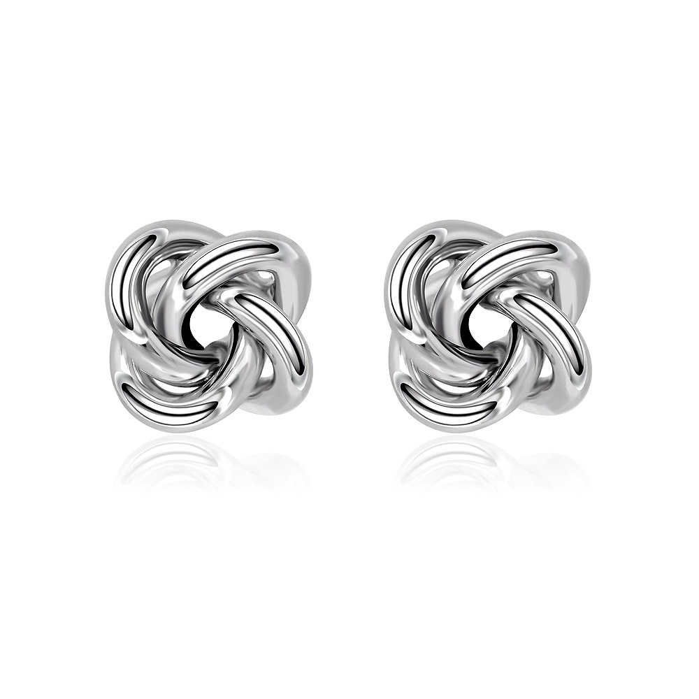 Twist Knot Stud Earrings